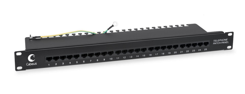 PL-25-TEL-Dual (8725c) Патч-панель 19"