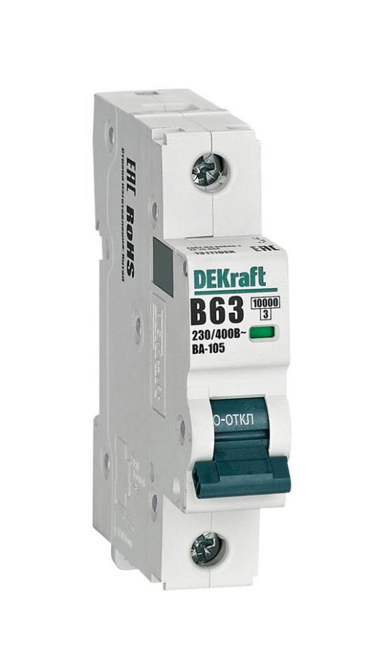 ВА-105 1P 50А B 10кА (13110DEK) Автоматический выключатель