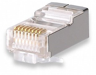 Коннекторы 8P8C FTP Cat.5e 3U (RJ-45) (100шт) (10-0201) Разъем RJ-45