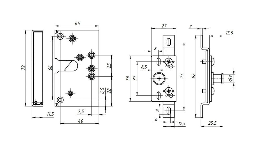 Promix-SM305.10 Замок электромеханический накладной