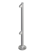 OMA-04.466.A0 (КЛАССИКА) Стойка ограждения, 2 зажима для стекла