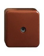 КС-4, терракотовый (Магнито-Контакт) Коробка коммутационная для 4х2 проводов