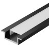 Профиль алюминиевый для LED ленты 2207 2м опал черный (LSADD2207-SET1-2-V4-1-K02) Профиль алюминиевый для светодиодной ленты