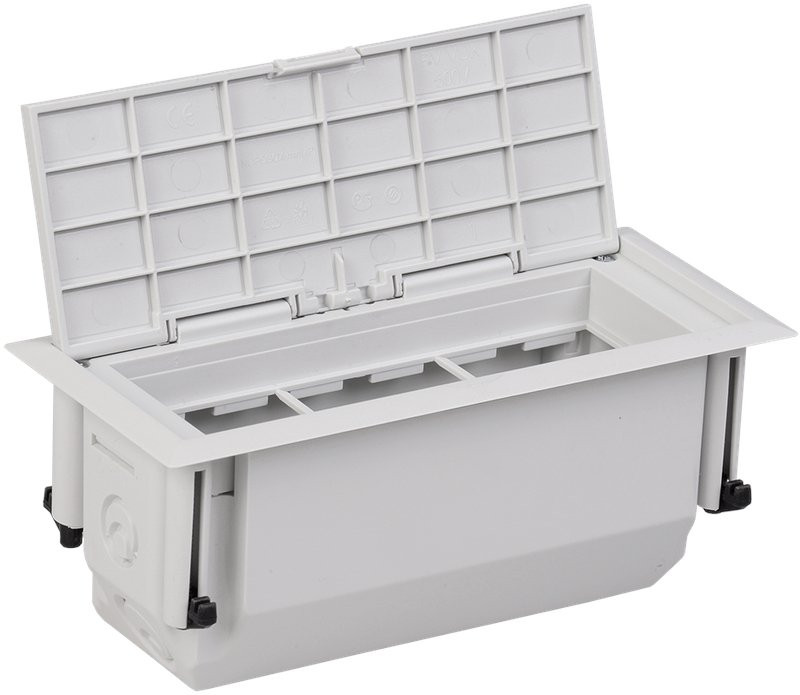 Лючок напольный ONFLOOR, 6 модулей mini L PRIMER (KNU-06-PCL) Лючок напольный