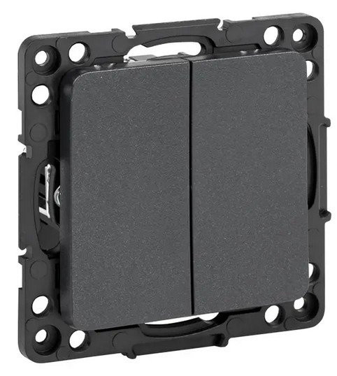 Стокгольм Механизм Выключателя 2-кл. 10А (EZV10-023-20) Механизм Выключателя 2-кл. 10А