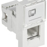 Розетка компьютерная RJ45 PRIMER РКИ-10-00-П-6 UTP кат.6 1 модуль белая (PR-KK40D-RI-0-1-C06U-K01) Розетка компьютерная