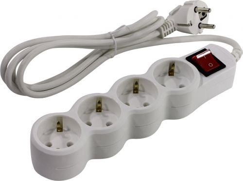 SP4W-150 Сетевой фильтр 4 розетки, 5м, белый