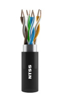 NTSS-OUT-UTP4-5Е-PE-BL кат.5E UTP 4 пары 24AWG PE внешний 305м черный Кабель «витая пара» (LAN) для структурированных систем связи