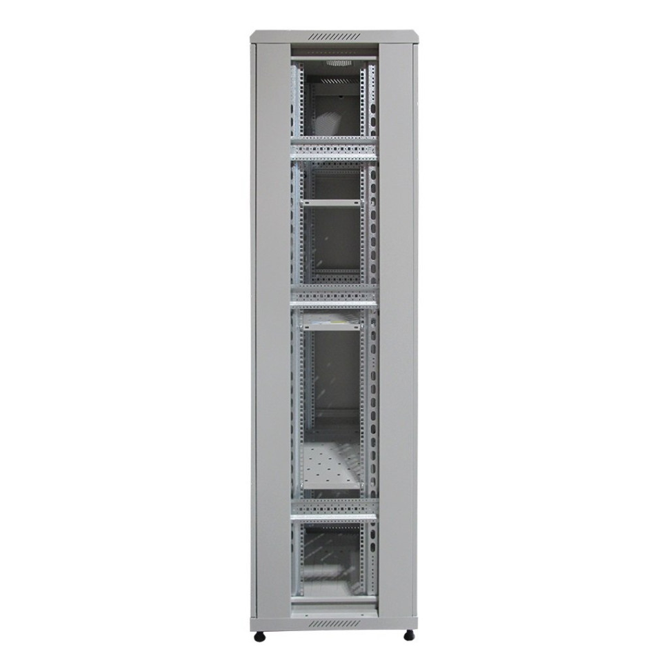 ST-NCP600/600-42U01 (серый) С ПОЛКАМИ Шкаф телекоммуникационный 19" настенный/напольный 42U