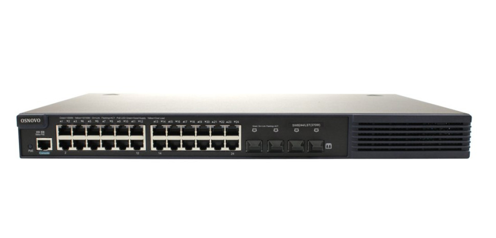 SW-8244/LST(370W) Коммутатор 24-портовый Gigabit Ethernet с PoE