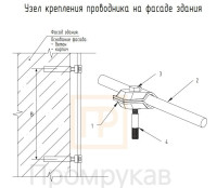 Зажим прута универсальный малый с анкером TDZ (PR08.12678) Зажим прута универсальный малый с анкером