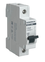 GENERICA ВА47-29М 1P C 63А 4,5кА (MVA21-1-063-C-G) Автоматический выключатель
