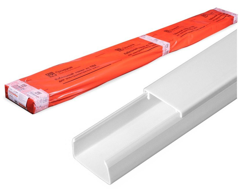 Короб 25х16 мм, белый (Промрукав) (PR03.0050) Кабель-канал с двойным замком белый 25х16