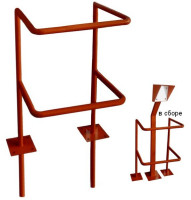 Ограждение стойки считывателя ОС-1 "Аякс", цвет оранжевый, под бетонирование Ограждение съемное