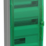 Корпус пластиковый TEKFOR КМПн-36 IP65 зеленая прозрачная дверь (TF5-KP72-N-36-65-K03-K06) Корпус пластиковый