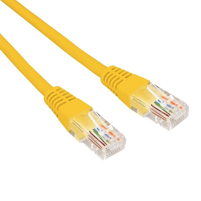 Патч-корд U/UTP CAT 6, RJ45-RJ45, 26AWG, LSZH, желтый, 3м REXANT (02-0295-3) Патч-корд UTP