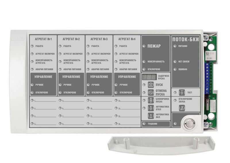 Поток-БКИ (2xRS-485) Блок индикации и управления