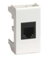 Розетка RJ-45 Viva 1 модуль белая (45038) Розетка компьютерная с одним разъёмом
