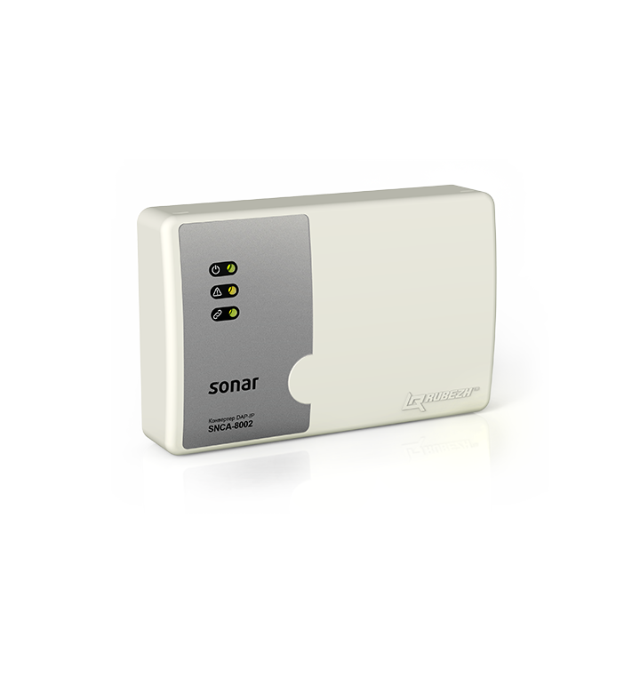 SNCA-8002 Конвертер DAP-IP для объединения приборов Sonar SPM, пультов Sonar SRM и панелей расширения Sonar SRX в сеть Ethernet
