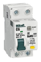 ДИФ-103 6кА NEW 1Р+N 6А 30мА AC (16309DEK) Автоматический выключатель дифференциального тока