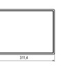 Щиток встраиваемый с дверцей 12 модулей белый FRAME с 2 шинами PEN (F12B1WT) Щиток встраиваемый
