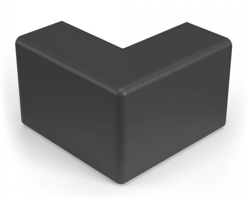 Внешний угол 20х10 черный (PR08.12881) Промрукав Угол внешний