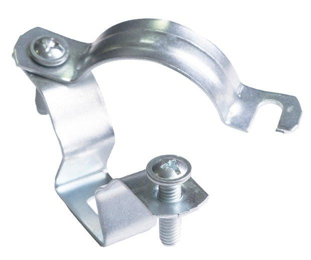 Скоба дистанционная для крепл. труб 1/2" (20-23,5мм) (300 шт) (PR08.28467) Стальной хомут оцинкованный Скоба дистанционная для крепл. труб 1/2" (20-23,5мм) (300 шт) (PR08.28467) Стальной хомут оцинкованный