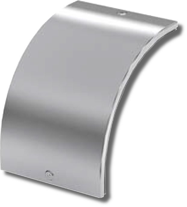 Крышка на угол CD 90 вертикальный внешний 90° основание 150 (38243) Крышка на угол вертикальный внешний