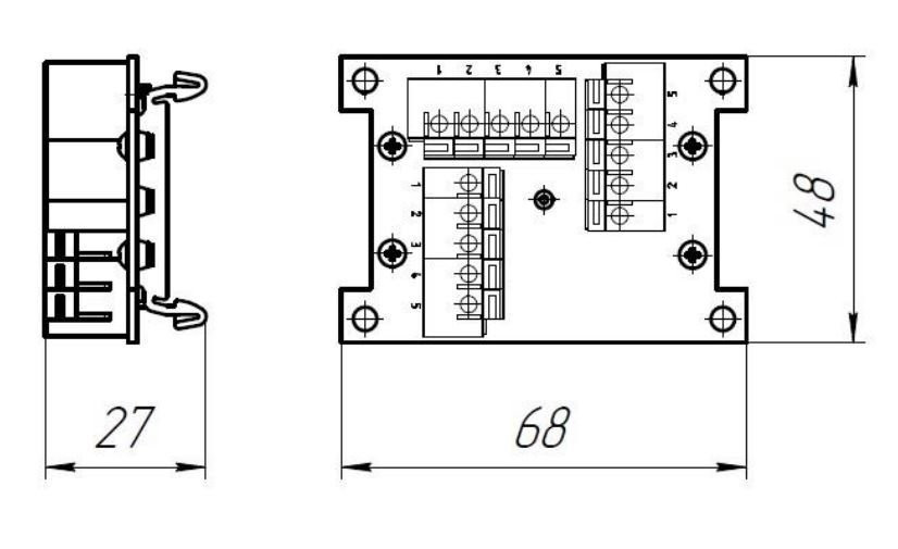 РИ-3 DIN "Аякс" Разветвитель интерфейсов CAN/DMX512/M-Bus/Modbus