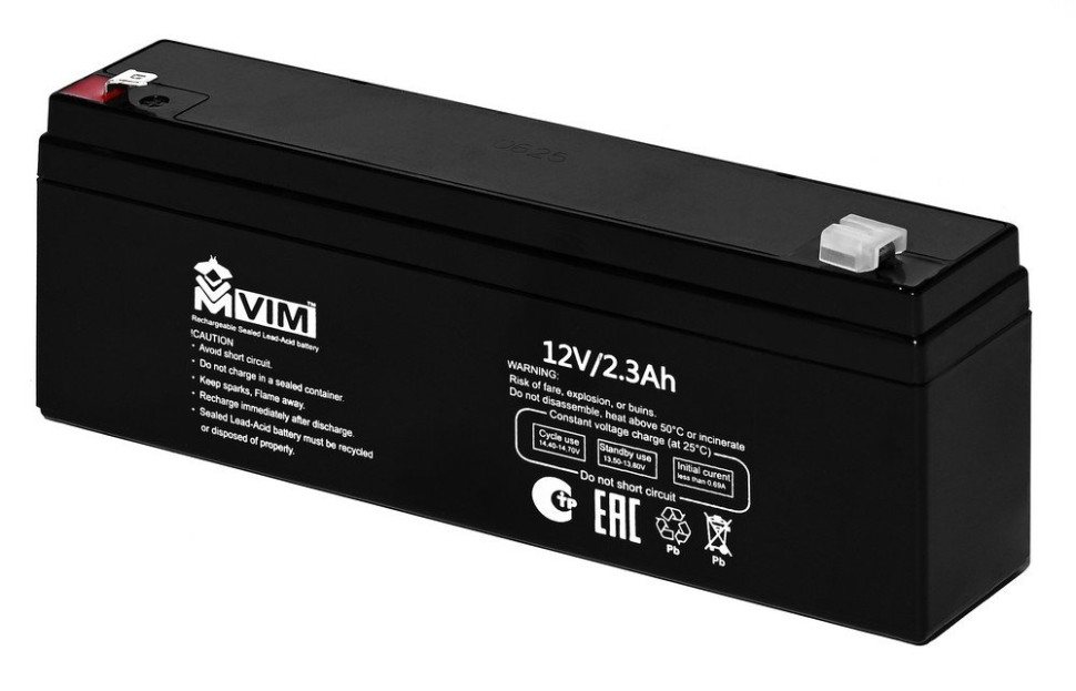 VM-BAT-12-2,3 Аккумулятор герметичный свинцово-кислотный