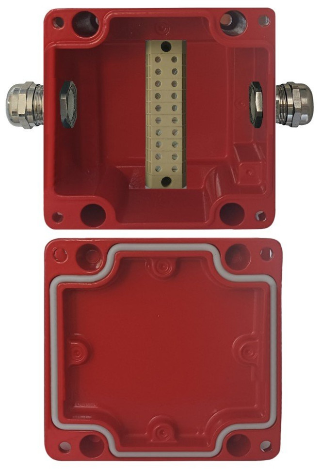 МКС "Мороз", 2МВК, IP66/IP68, красный Коробка коммутационная металлическая