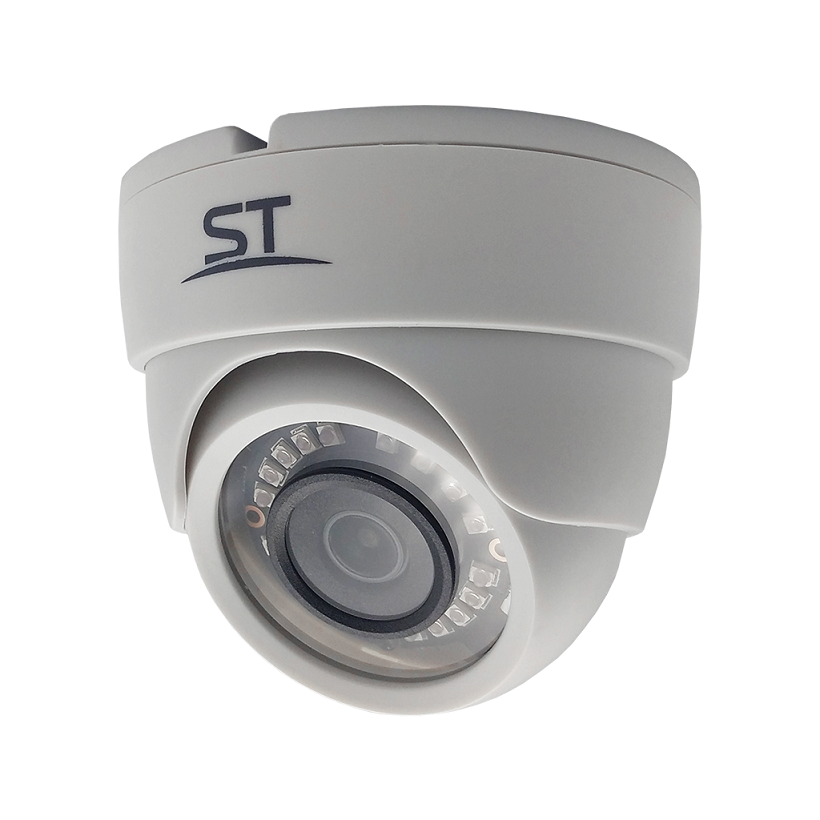 ST-2004 (2.8) (белый) (версия 3) Видеокамера мультиформатная купольная