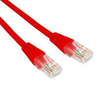 Патч-корд U/UTP CAT 6, RJ45-RJ45, 26AWG, LSZH, красный, 1м REXANT (02-0293-1) Патч-корд UTP