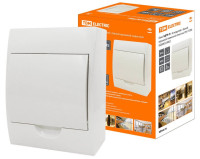 ЩРН-П-6модулей с белой крышкой, навесной, пластик IP41 TDM (SQ0903-0002) Бокс