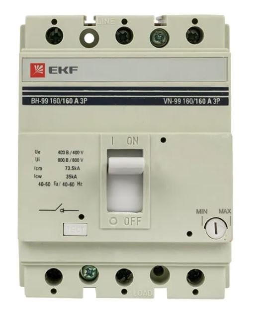 Выключатель нагрузки ВН-99 160/160А 3P EKF PROxima (sl99-160-160) Выключатель нагрузки