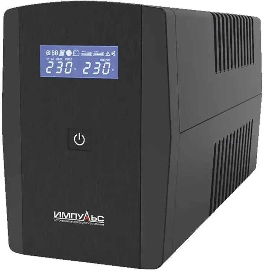 Импульс JS10102 600Вт 1000ВА черный (JS10102) Источник бесперебойного питания