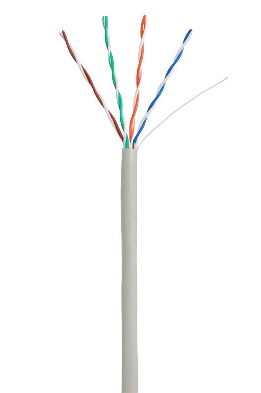 U/UTP 4pair, Cat5e, In, PVC (EC-UU004-5E-PVC-GY) Кабель «витая пара» (LAN) для структурированных систем связи
