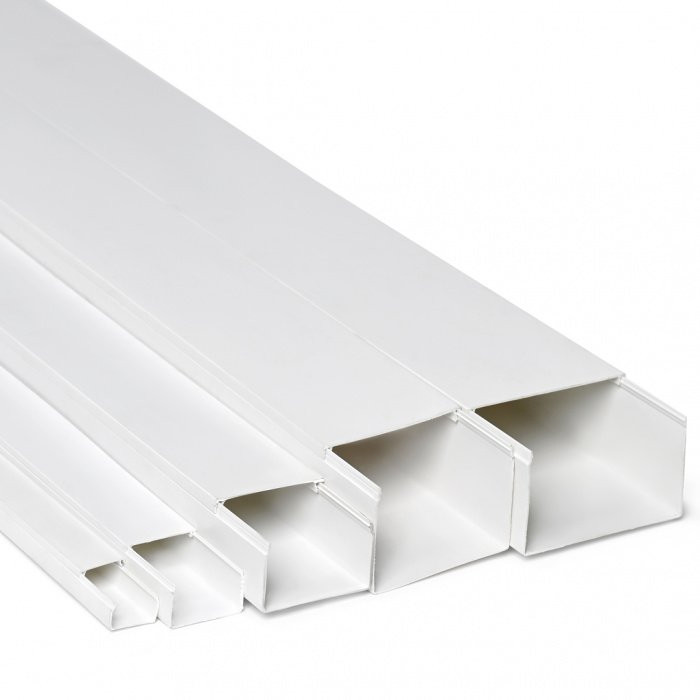 Кабель-канал 15х10 двойной замок, белый (501-001) Кабель-канал