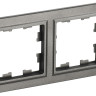 Рамка 2-местная РУ-2-БрШ шампань BRITE (BR-M22-K37) Рамка 2-местная