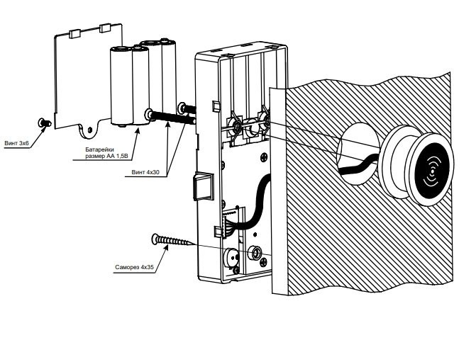 Z-395 (серебро) Замок со встроенным контроллером