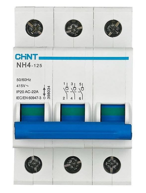 Выключатель нагрузки NH4-125 3P 125А (DB) (R) (398034) Выключатель нагрузки Выключатель нагрузки NH4-125 3P 125А (DB) (R) (398034) Выключатель нагрузки