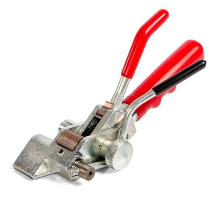 Инструмент с храповым механизмом для натяжения стальной ленты на опорах ВЛИ и крепежа тары ИНСХ-20 (PR08.12570) Инструмент с храповым механизмом для натяжения стальной ленты на опорах ВЛИ