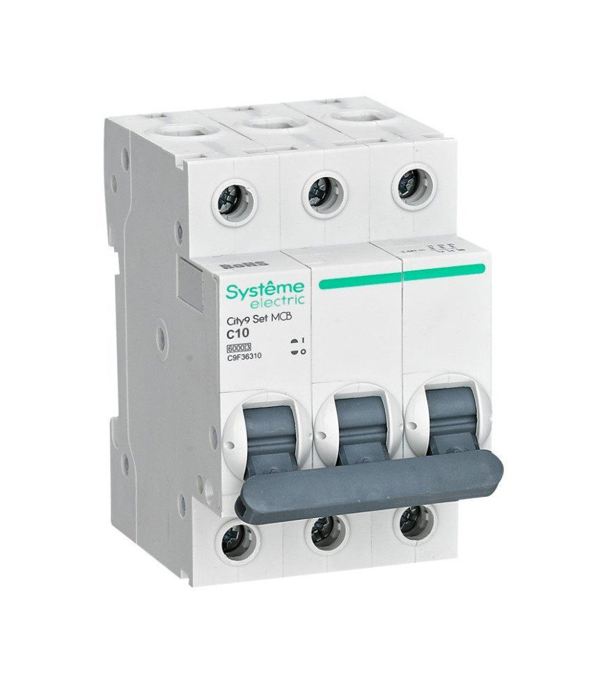 City9 Set 3P 10А 6kA 400В С (C9F36310) Автоматический выключатель