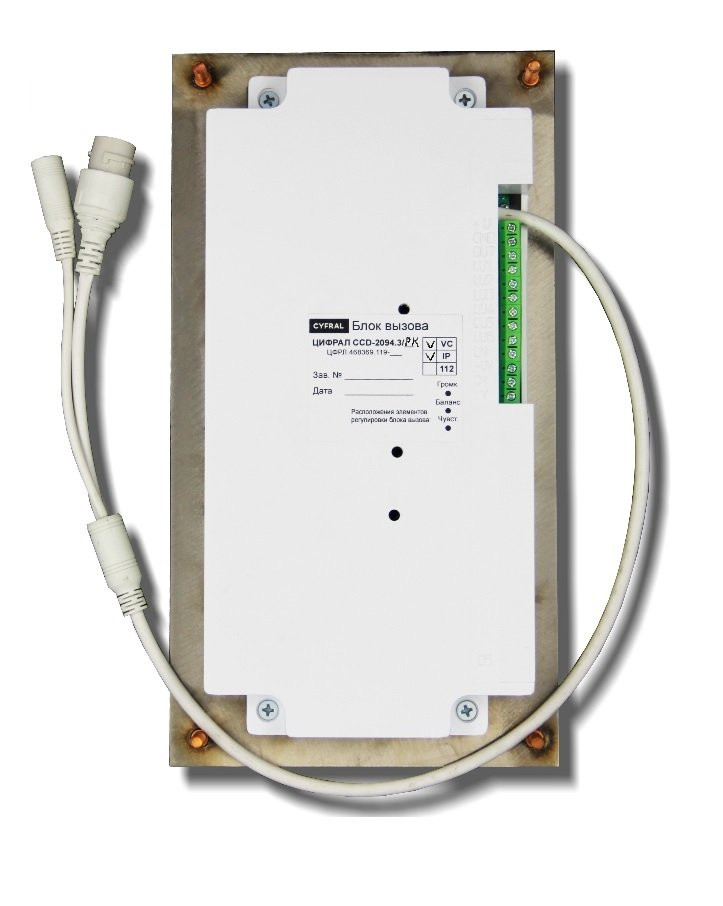 ЦИФРАЛ CCD-2094.3/PKVC IP ЦФРЛ.468369.119-06 Вызывная панель видеодомофона