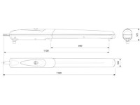 CAME AX5024 (001AX5024) Привод 24 В с энкодером, линейный, самоблокирующийся