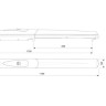CAME AX5024 (001AX5024) Привод 24 В с энкодером, линейный, самоблокирующийся
