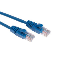 Патч-корд U/UTP, CAT 5e, RJ45-RJ45, 26AWG, LSZH, синий, 0,3м REXANT (02-0104-03) Патч-корд UTP