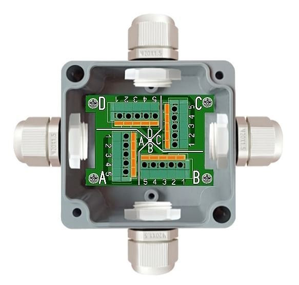 РИ-4 "Аякс" Разветвитель интерфейсов CAN/DMX512/M-Bus/Modbus