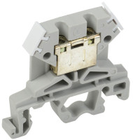 Зажим наборный ЗНИ-4мм2 (JXB35А) серый (YZN10-004-K03) Зажим наборный на DIN-рейку