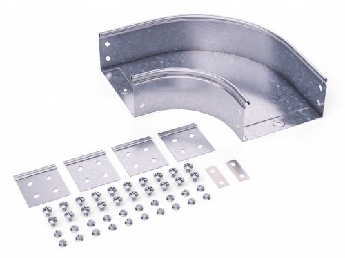 Угол CPO 90 горизонтальный 90° 500х50 (36007K) Угол горизонтальный в комплекте с крепежными элементами и соединительными пластинами, необходимыми для монтажа